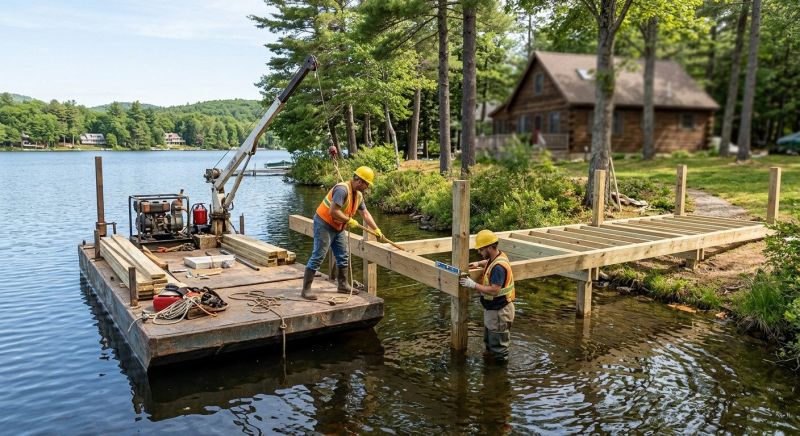 Pond Dock Installation in Denver, CO