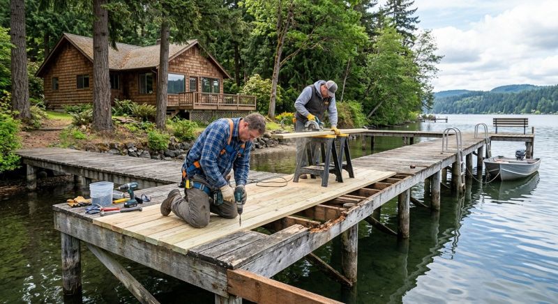 Wood Dock Repair in Littleton, CO